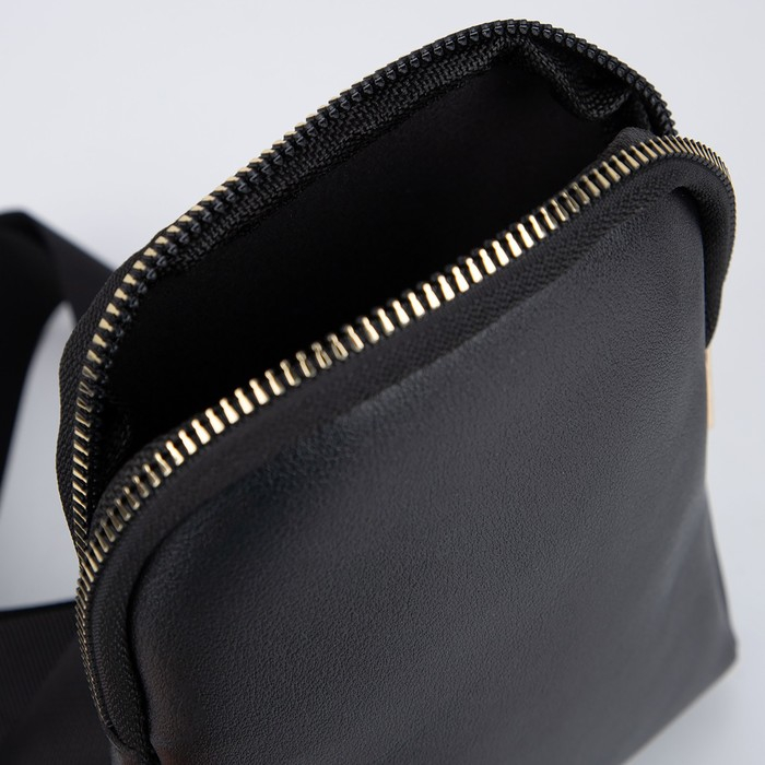 Сумка молодёжная через плечо True, цвет чёрный