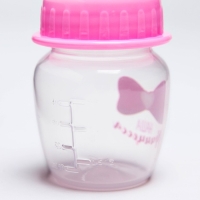 Бутылочка для кормления &laquo;Принцесса&raquo;, классическое горло, 60 мл., от 0 мес., цвет розовый