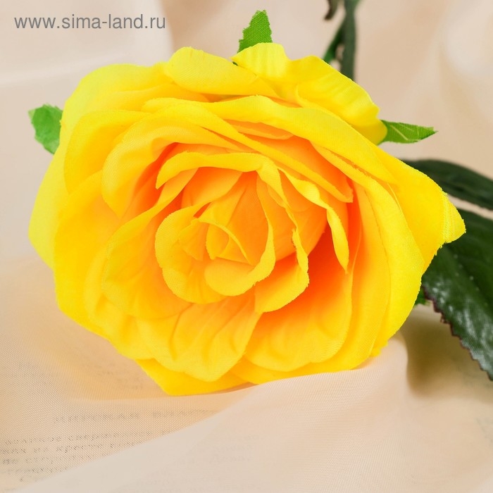Цветы искусственные &laquo;Роза Глория&raquo;, 9&times;60 см, жёлтые