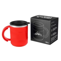 Термокружка &laquo;Мастер К&raquo;, 450 мл, с ручкой, сохраняет тепло 2 ч, 12.5&times;10.5 см, красная