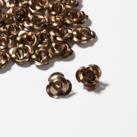 Бусина «Розочка», 8 мм, (набор 30 шт.),цвет коричневый Бусина «Розочка», 8 мм, (набор 30 шт.),цвет коричневый