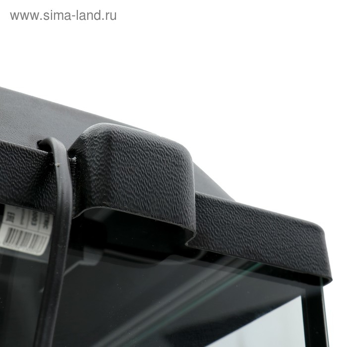 Аквариум "Колонна" с крышкой, 36 литров, 32 х 25 х 45/50,5 см, чёрный