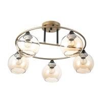 Люстра "Сицилия" 5х60Вт Е27 Золото 55х55х25,5см Люстра "Сицилия" 5х60Вт Е27 Золото 55х55х25,5см