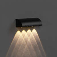 Светильник фасадный &laquo;Каскад&raquo;, FSD-092, 4 Вт, 3000К, 4 луча, IP65, 220 В, металл, черный