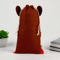 Новый год! Мешок для подарков &laquo;Олень с шарфиком&raquo;