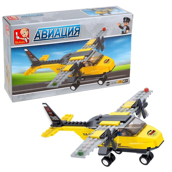 Конструктор &laquo;Самолёт&raquo;, 110 деталей