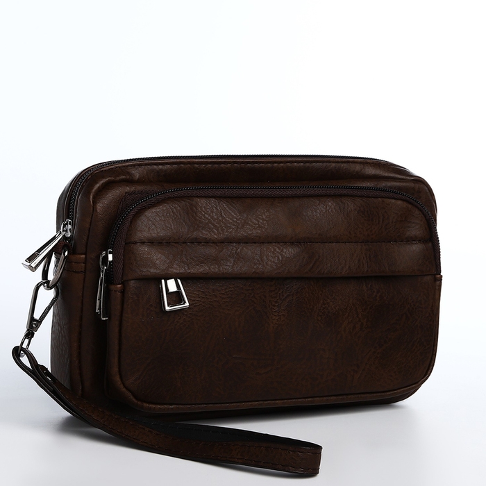 Сумка мужская через плечо, искусственная кожа, цвет коричневый Сумка мужская через плечо, искусственная кожа, цвет коричневый