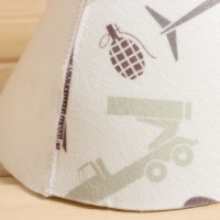 Шапка для бани "Военная" принт Шапка для бани "Военная" принт