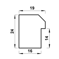 Фоторамка пластик "МИРАМ" 60х80 см, 640077 чёрный (пластиковый экран)