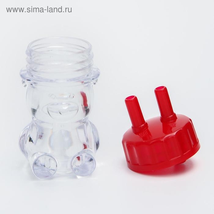 Детский назальный аспиратор &laquo;Мишка&raquo;, цвет красный