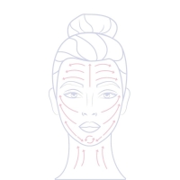 Массажёр для лица и зоны декольте, с шипами, 14 &times; 4,5 &times; 2,5 см, цвет МИКС