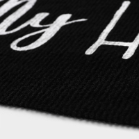 Коврик придверный Доляна My home, 50&times;80 см, влаговпитывающий, светящийся в темноте, цвет чёрный