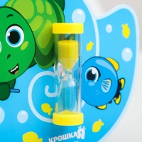Песочные часы детские для чистки зубов на присоске &laquo;Черепашка&raquo;, 3 минуты