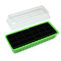 Мини-парник для рассады, 40 &times; 16 &times; 13 см, 2 вставки, 18 ячеек, Greengo