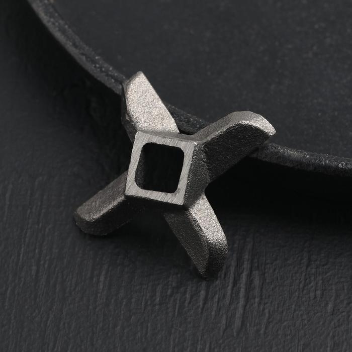 Нож для мясорубки А-8 Доляна, центральное отверстие 1×1 см Нож для мясорубки А-8 Доляна, центральное отверстие 1×1 см