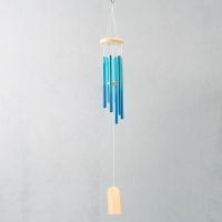 Музыка ветра металл "Градиент" голубой 6 трубок 75 см Музыка ветра металл "Градиент" голубой 6 трубок 75 см