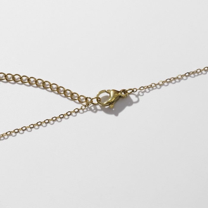 Кулон &laquo;Крест&raquo; искры, цветной в золоте, 38 см