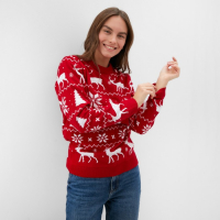 Джемпер вязаный KAFTAN "New Year" размер 56 Джемпер вязаный KAFTAN "New Year" размер 56