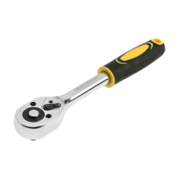 Вороток с трещоткой ТУНДРА, CrV, квадрат 3/8", 2К рукоятка, 24 зуба, 200 мм Вороток с трещоткой ТУНДРА, CrV, квадрат 3/8", 2К рукоятка, 24 зуба, 200 мм