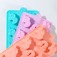 Форма для шоколада Доляна &laquo;Сказка&raquo;, силикон, 22&times;10,7&times;1,5 см, 12 ячеек, цвет МИКС