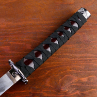 Сув. изделие катаны 2в1 на подставке, ножны дерево, красные глянец 78/99см