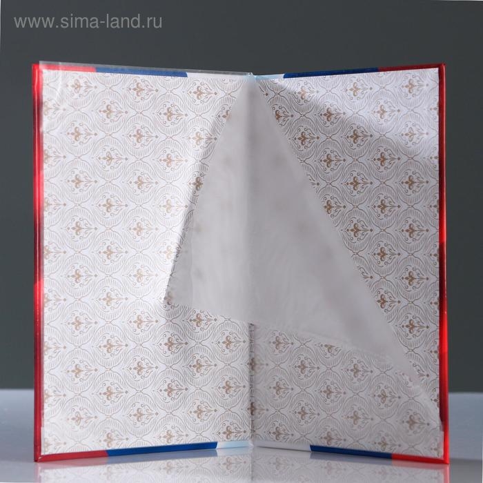 Папка для свидетельства о рождении Папка для свидетельства о рождении "Триколор" герб РФ, А4, размер файла 24 х 18.5 см