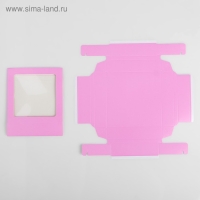 Коробка под 9 конфет с обечайкой, сиреневый, 14,5 х 14,5 х 3,5 см Коробка под 9 конфет с обечайкой, сиреневый, 14,5 х 14,5 х 3,5 см