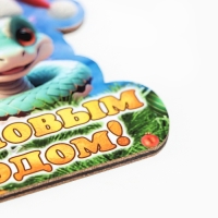 Ёлочная игрушка новогодняя "С Новым Годом!" змея, колпак, 8 х 9 см Ёлочная игрушка новогодняя "С Новым Годом!" змея, колпак, 8 х 9 см