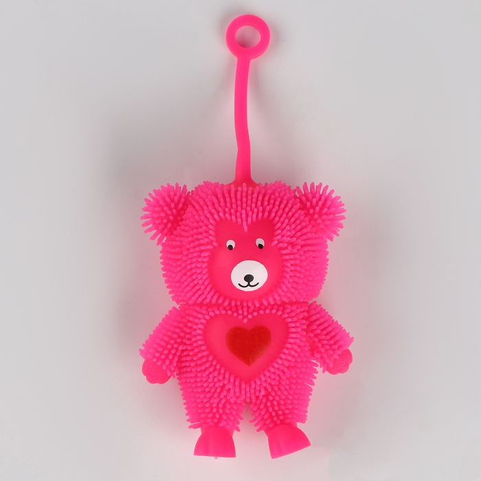 Мяч детский резиновый ёжка световой &laquo;Любовь&raquo;, цвета МИКС , в шоубоксе