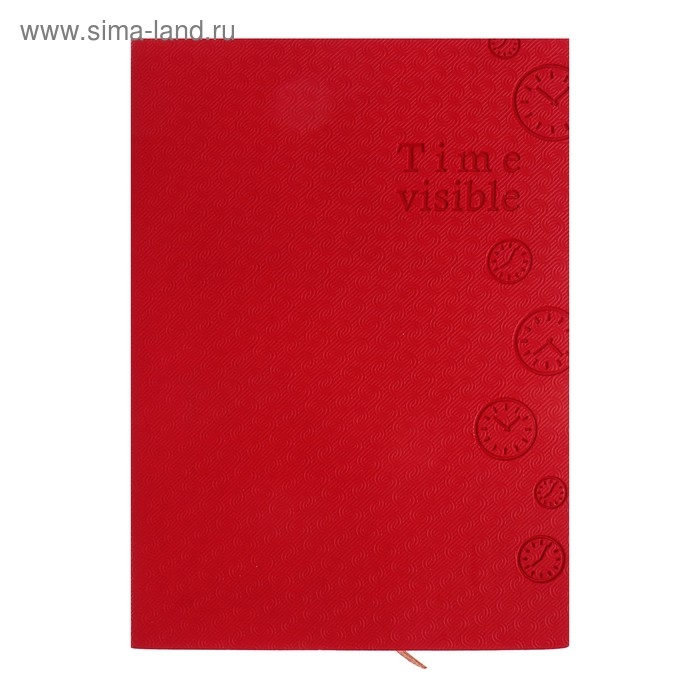 Ежедневник недатированный А6, 100 листов в линейку, обложка пвх, МИКС