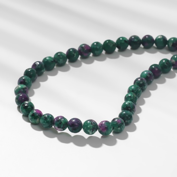 Бусины на нити шар №6 &laquo;Турмалин&raquo;, 60 бусин