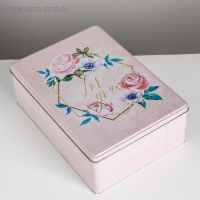 Набор подарочных жестяных коробок «Just for you», 26 х 18,5 х 9 см Набор подарочных жестяных коробок «Just for you», 26 х 18,5 х 9 см