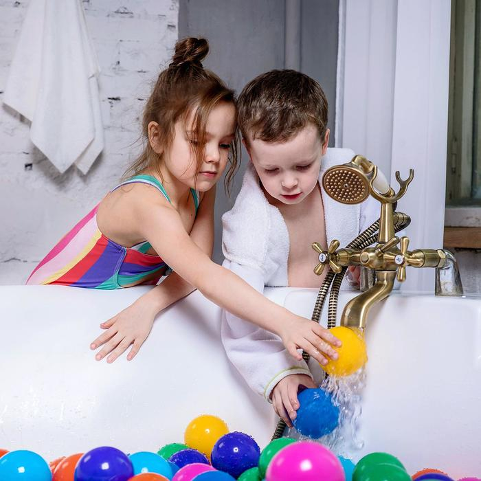 Шарики для сухого бассейна с рисунком, диаметр шара 7,5 см, набор 60 штук, разноцветные Шарики для сухого бассейна с рисунком, диаметр шара 7,5 см, набор 60 штук, разноцветные