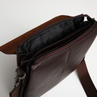 Сумка мужская через плечо TEXTURA, наружный карман, цвет коричневый Сумка мужская через плечо TEXTURA, наружный карман, цвет коричневый
