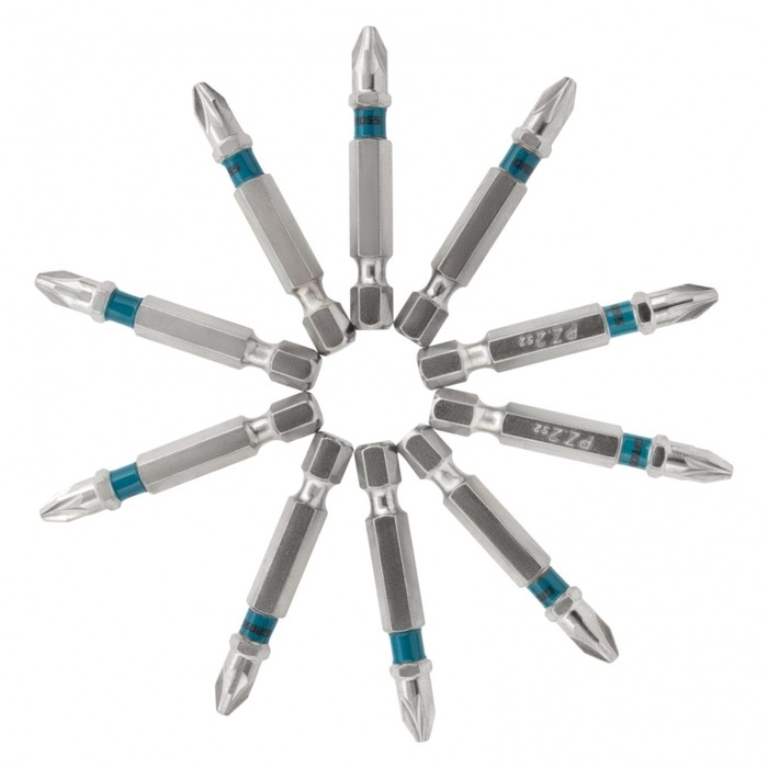 Набор бит РZ2х50 Gross, сталь S2 (набор 10шт) Набор бит РZ2х50 Gross, сталь S2 (набор 10шт)