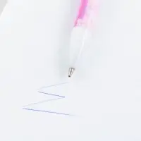 Ручка шариковая синяя паста 0.5 мм с колпачком You are beautiful пластик