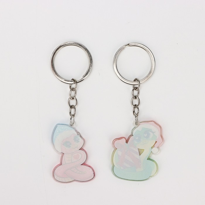 Брелок новогодний, для ключей, новогодний, парный &laquo;С Новым годом&raquo; набор 2 шт