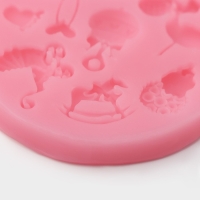 Молд Доляна &laquo;Для новорождённого&raquo;, силикон, d=7,5 см, цвет розовый