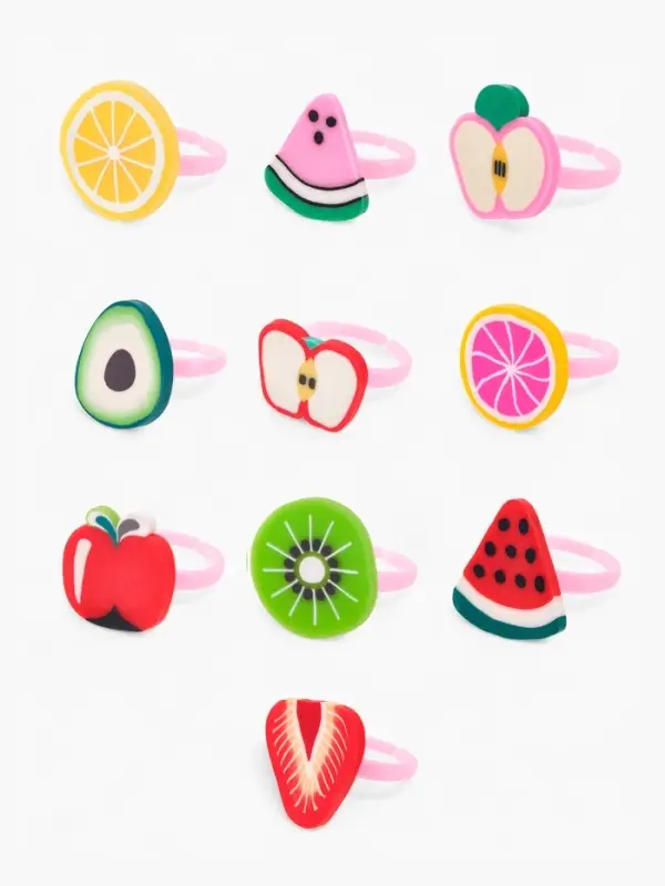 Кольцо &laquo;Выбражулька&raquo; фруктовое ассорти, форма МИКС, цветное, безразмерное