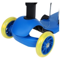 Самокат 2 в 1 GRAFFITI, с корзинкой, колёса PU 120/75 мм, цвет синий Самокат 2 в 1 GRAFFITI, с корзинкой, колёса PU 120/75 мм, цвет синий