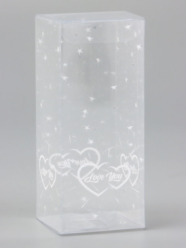 Складная коробка из PVC LOVE YOU, 5 х 5 х 12 см 5шт