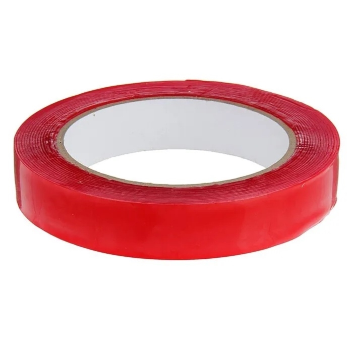 Клейкая лента TORSO, прозрачная, двусторонняя, акриловая, 20 мм &times; 5 м