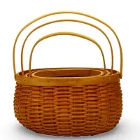 Набор корзин 3 шт 26х21х15 23х18х14 20х16/х12 см ручка h=18/17/16 см