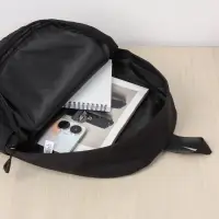 Рюкзак, 28*11*40, отд на молнии, 2 н/к на молнии, 2 б/к, черный