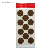 Подпятник войлочный d=40 мм, 11 шт., цвет коричневый Подпятник войлочный d=40 мм, 11 шт., цвет коричневый