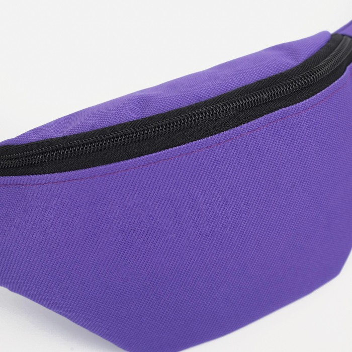 Поясная сумка на молнии, цвет сиреневый Поясная сумка на молнии, цвет сиреневый