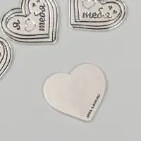 Декор металл для творчества "Сердечко - Я &hearts; тебя" 2,5х2,3 см