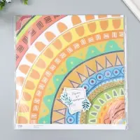 Бумага для скрапбукинга "Этнические узоры" плотность 180 гр 30,5х32 см