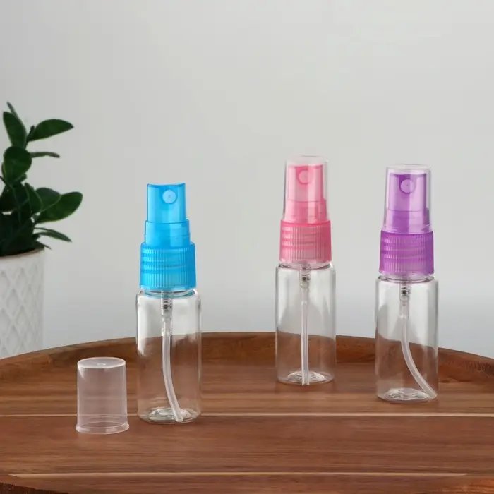 Бутылочка для хранения, с распылителем, 20 мл, МИКС, прозрачная