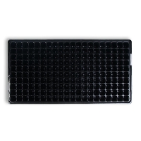 Кассета для выращивания рассады, на 200 ячеек, по 7 мл, из пластика, чёрная, 55 &times; 28 &times; 4 см, Greengo